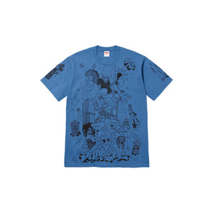 Supreme Downtown Tee Faded Blue
