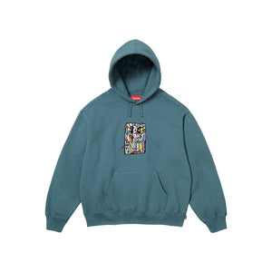 Supreme Neil Blender Mosaic Hooded Sweatshirt Slate