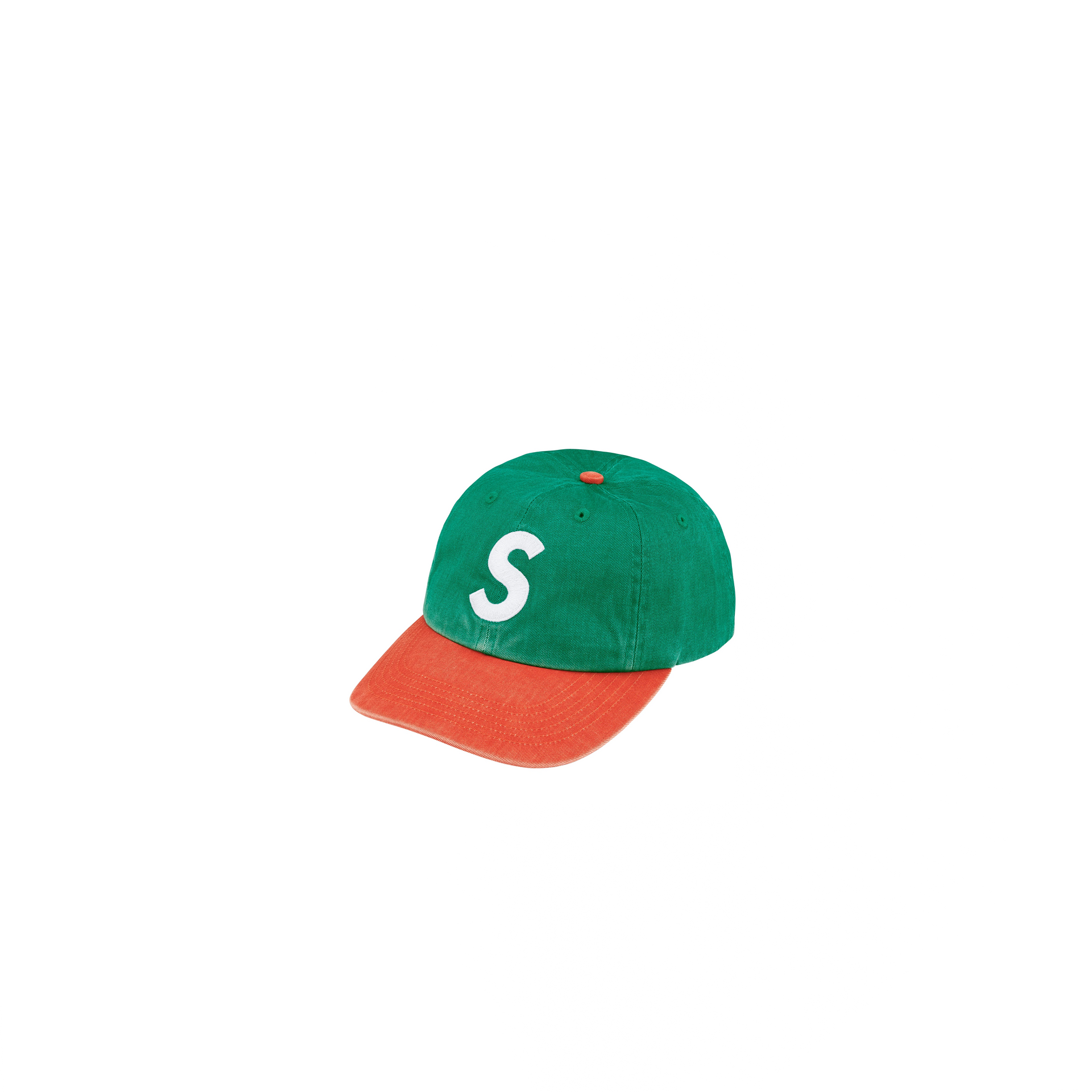 Supreme Pigment Coated 2-Tone S Logo 6-Panel Cap Green – Story