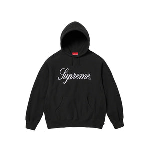 Supreme Raised Script Hooded Sweatshirt Black