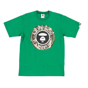 Aape Basic Green Camo Print Tee Green