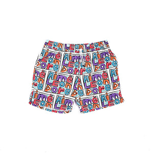 Aimé Leon Dore Crayon Print Swim Shorts Purple