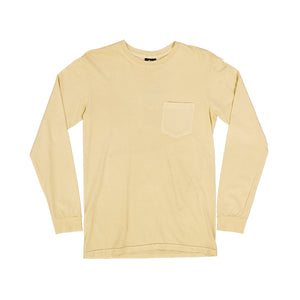 Stussy L/S Camo Stock Pig Dyed Pkt Yellow