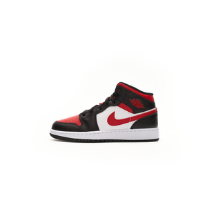 Air Jordan 1 Mid Black Fire Red (GS)