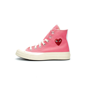 Converse Chuck Taylor All-Star 70s Hi Comme des Garcons Play Bright Pink