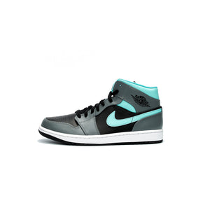 Jordan 1 Mid Grey Aqua