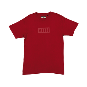 Kith Box Logo Tee Maroon