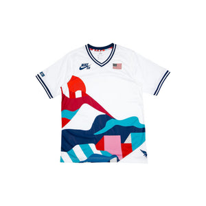 Nike SB X Parra USA Federation Kit Crew Jersey White/Brave Blue