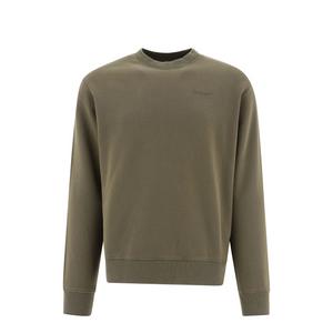 Off-White Printed Sweatshirt Olive Green