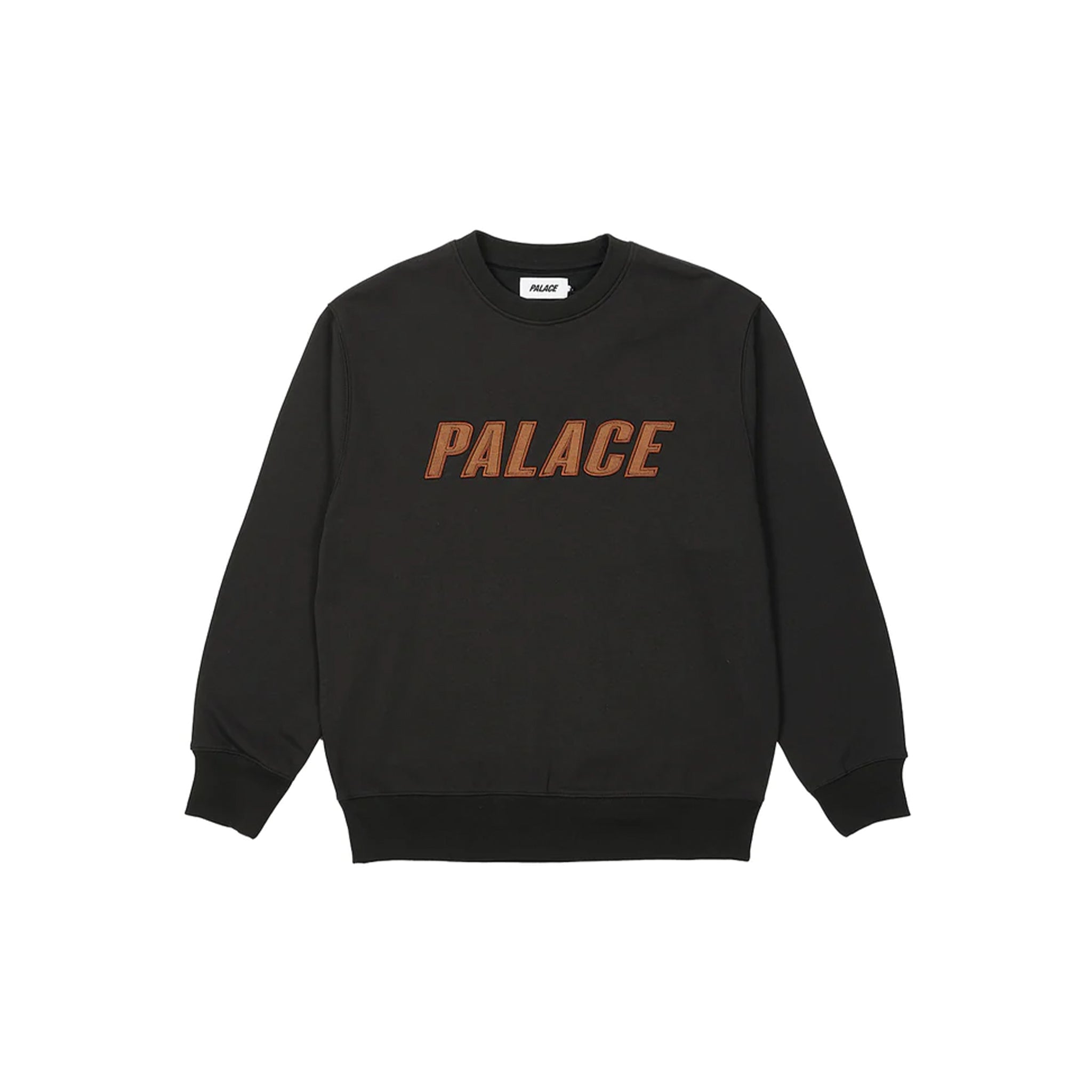 Palace-Iridescent-Applique-Crew-Black