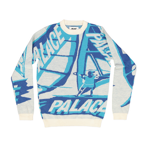 Palace Tri-Sail Knit White