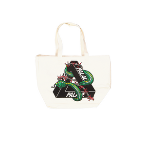 Palace Hesh Denim Tote Bag White