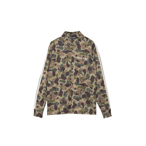 Palm Angels Camouflage Print Track Shirt Green