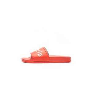 Palm Angels Pool Slides Red White