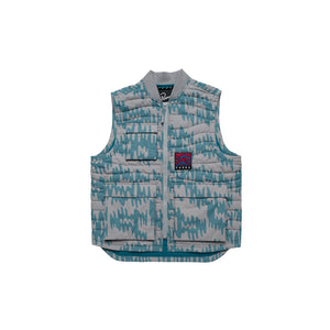 Parra Tremor Pattern Vest Alloy Grey