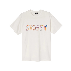 Stussy Crystals Pig Dyed Tee Natural