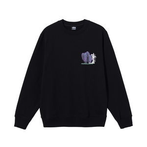 Stussy Desert Bloom Crew Black