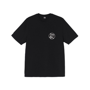 Stussy Peace Dot Pigment Dyed Tee Black