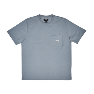 Stussy Overdyed SS Pocket Crew Tee Slate