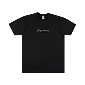Supreme KAWS Chalk Logo Tee Black