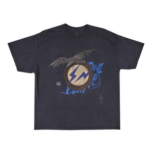 Travis Scott Cactus Jack For Fragment Create T-Shirt Washed Black