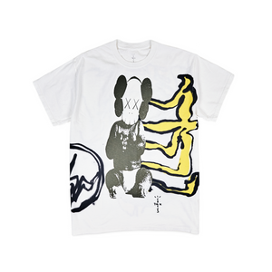 Travis Scott Cactus Jack + Kaws For Fragment Tee Aged Yellow