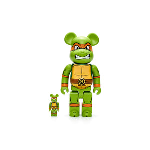 Bearbrick Michelangelo 100% & 400% Set Green