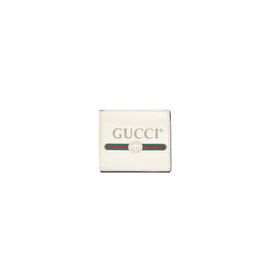 Gucci Print Leather Bi-fold Wallet White