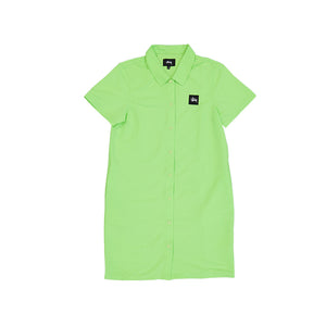 Stussy Nomi House Shirt Dress Green