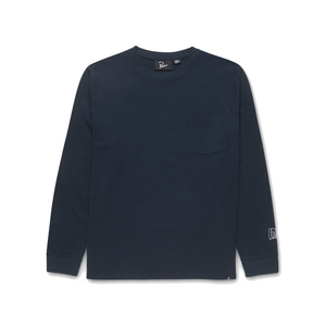 Parra Sad Cat System Bird LS T Shirt Navy Blue